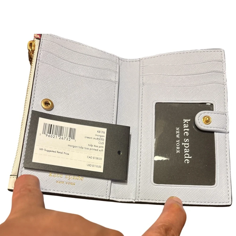 kate spade new york Morgan Tulip Toss Zip Around Continental Wallet NWT